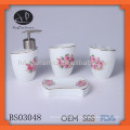 4pcs ceramic tulip bathroom set